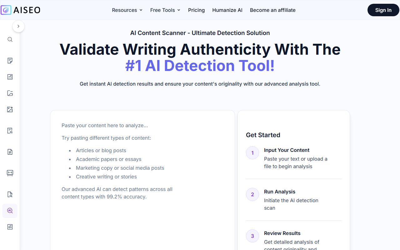 AISEO AI Content Detector